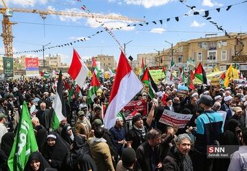 راهپیمایی روز قدس در فیروز آباد