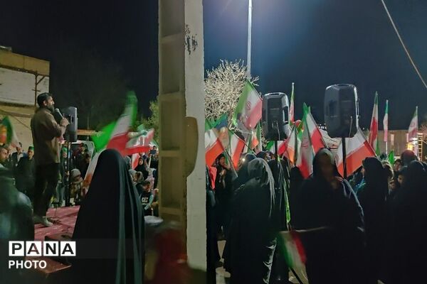هجدهمین شب از اجتماعات خیابانی در شهر بار نیشابور