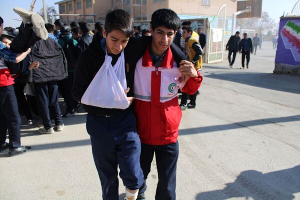 بیست‌وهفتمین مانور سراسری زلزله در مدارس شهرستان بن