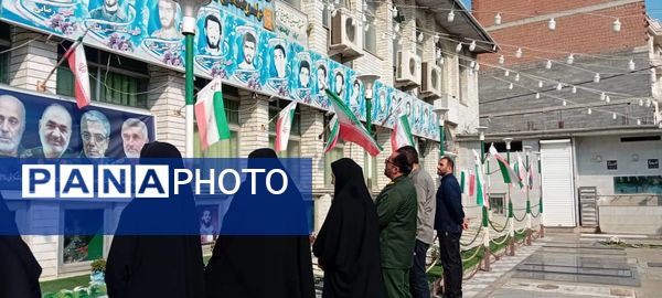 نواخته شدن زنگ ایثار و مقاومت در دبیرستان دخترانه شاهد سمیه