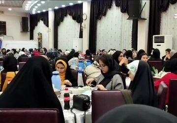 برپایی ضیافت افطاری دبیرستان شاهد کافیه حسین میرزایی سمنان