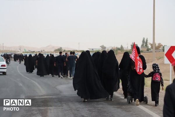 مراسم جاماندگان اربعین حسینی درشهرستان ابرکوه