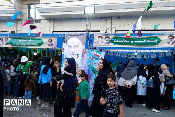 برپایی غرفه های مهدویت، فرهنگی هنری، بهداشت - سلامت، ورزشی و بسیج فرهنگیان در چهاردانگه