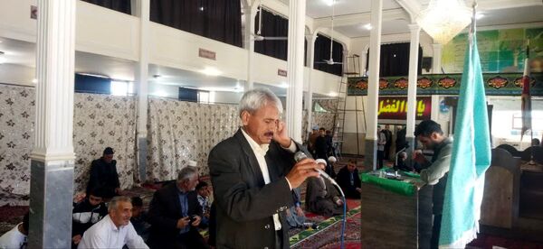استقبال مردم شهر تیتکانلو از پرچم امام رضا(ع)