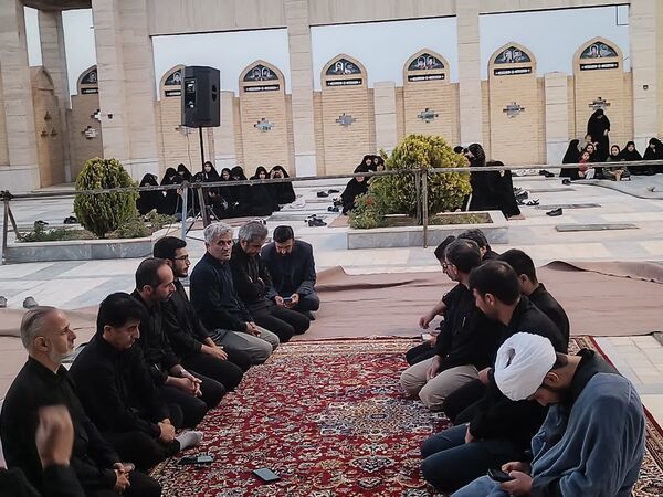 عزاداری روز دوم محرم در گلزار شهدای درق 