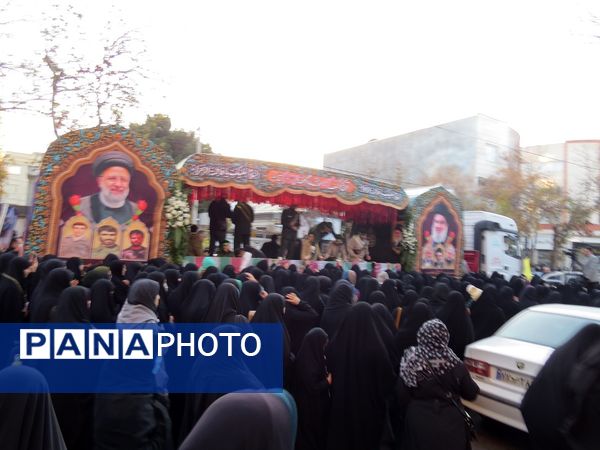 استقبال از شهدای گمنام در شهرستان بجنورد 