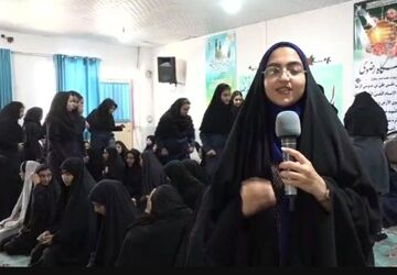 طنین گلبانگ مِهر و مُهر در دبیرستان فاطمیه بافق 