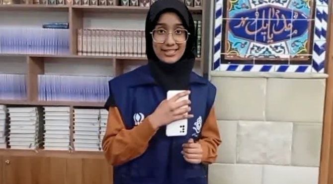 خادمیاران رضوی میهمان آخرین روز اعتکاف دانش آموزی یزد بودند