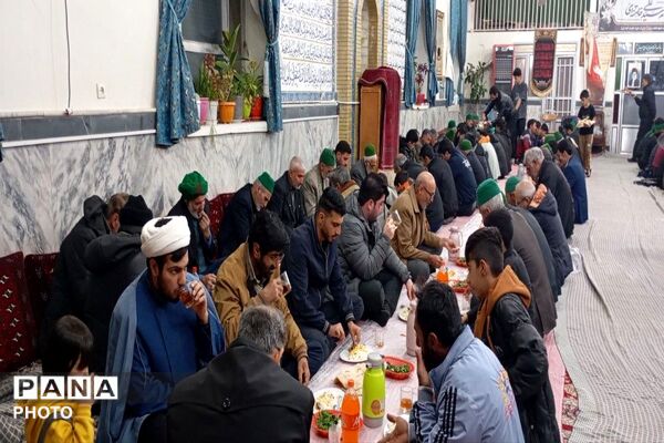 ضیافت افطاری همراه با نماز جماعت مغرب و عشاء در مسجد جامع شهر بار 