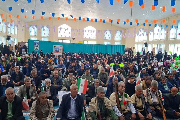 راهپیمایی یوم الله ۲۲ بهمن در شهرستان باشت با حضور گرم مردم