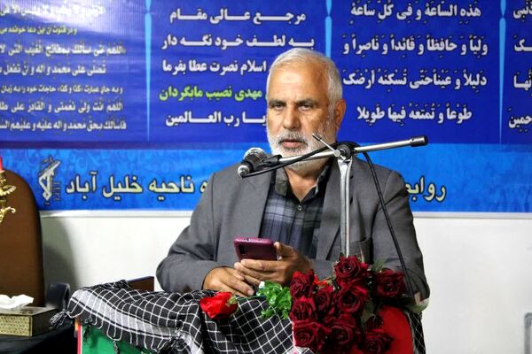 مراسم گرامیداشت شهید مقاومت در محل سپاه ناحیه شهرستان خلیل‌آباد