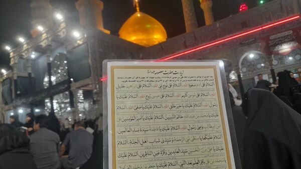 حرم حضرت معصومه(س) در شب شهادت برادر
