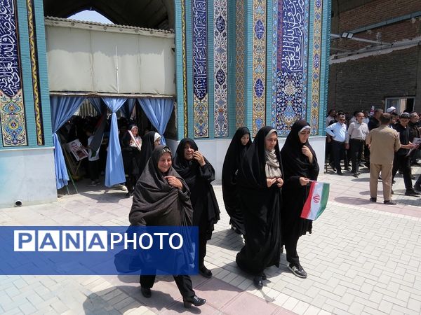 حضور پرشور مردم شهرستان بجنورد در راهپیمایی حمایت از غزه 