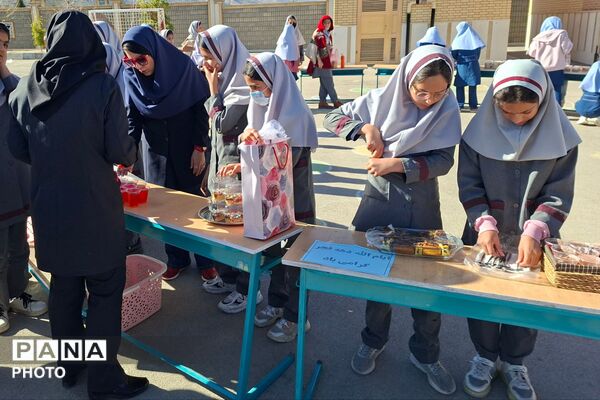 بازارچه دانش‌آموزی در دبستان ظریف کار فرد 2 شیراز