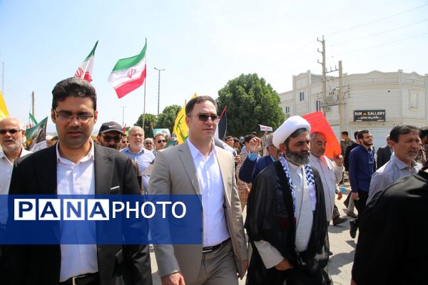 راهپیمایی روز قدس در تنگستان