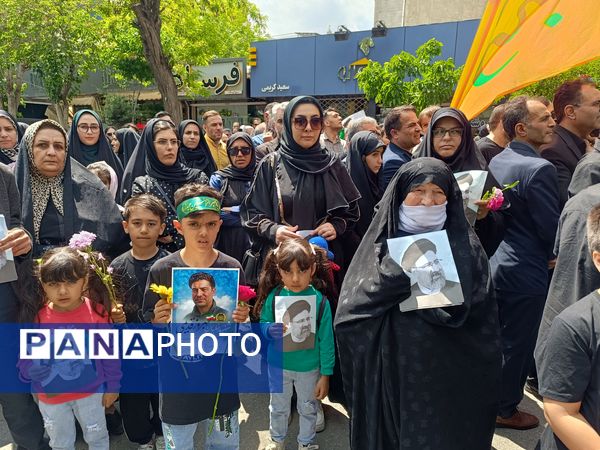 حضور پرشور مردم در آیین تشییع شهید خدمت سرهنگ دوم بهروز قدیمی در ابهر 