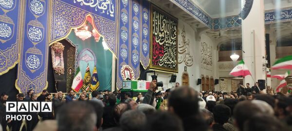 آرام گرفتن پیکر شهید سپهبد عبدالرحیم موسوی در حریم امن فاطمی