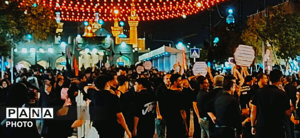 سوگواری تاسوعای حسینی در حرم مطهر امام رضا(ع)