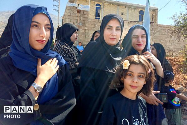 مراسم عاشورا در گلزار شهدای شهرستان لنده