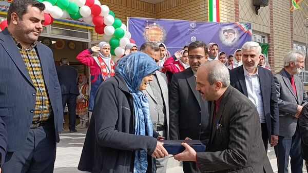 افتتاحیه آموزشگاه ۱۲ کلاسه‌ یاسمن خاکباز ۲ شهرستان نیشابور