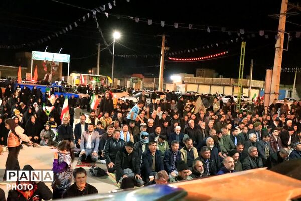 مراسم چله استغاثه و خونخواهی شهدای جنگ رمضان در شهر جعفریه