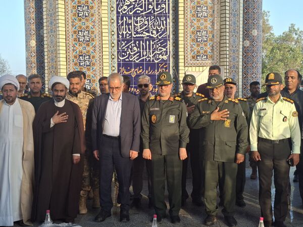 مراسم بزرگداشت سوم خرداد و شهدای عملیات بیت المقدس در جزیره بوموسی 