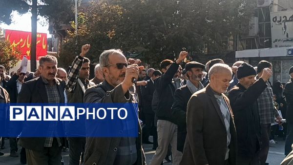 راهپیمایی مردم نیشابور و اعلام حمایت خود از مردم مظلوم عزه و لبنان 