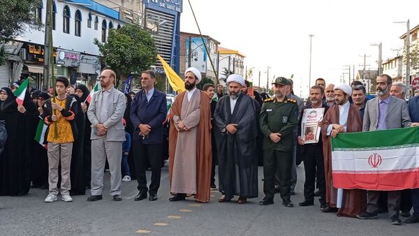 تجمع مردم شهرستان نور در حمایت از عملیات وعده صادق