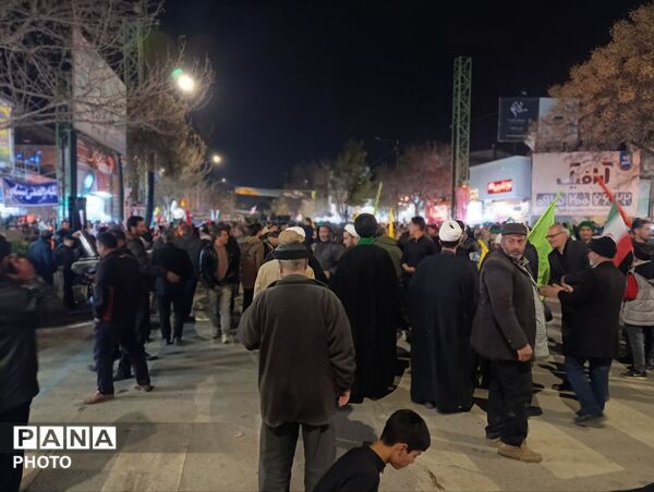 فریاد همبستگی از خیابان‌های نیشابور