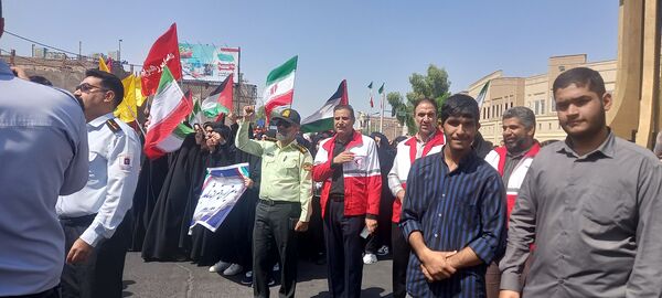 گرامیداشت شهادت سید‌حسن‌نصرالله در شهرستان بم 