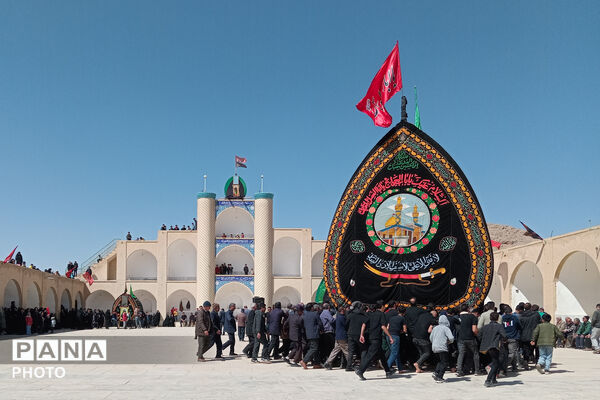 نخل‌برداری بنادکوک‌دیزه در سوگ امام علی (ع)
