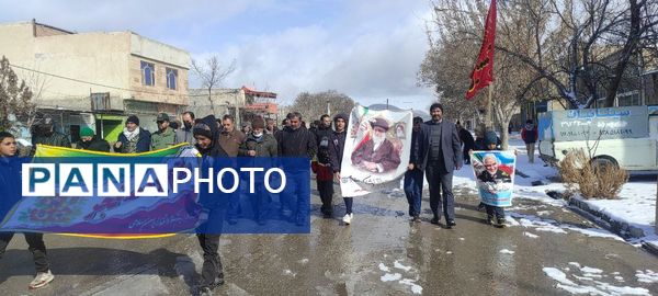 راهپیمایی ۲۲بهمن در روستای اسلام آباد شیروان