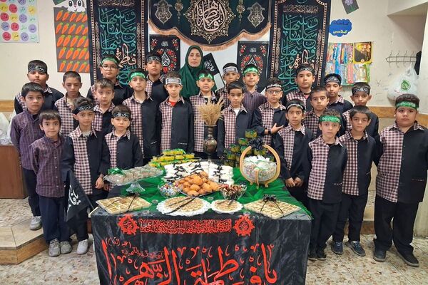 مراسم عزاداری ایام فاطمیه و بزرگداشت شهادت حضرت زهرا (س)  و افتتاح کلاس سایت دبستان شهید نوروزعلی حسینی
