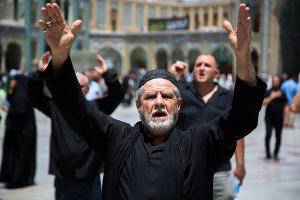 عرض تسلیت دسته‌های عزاداری سالروز شهادت امام باقر(ع) به کریمه اهل بیت