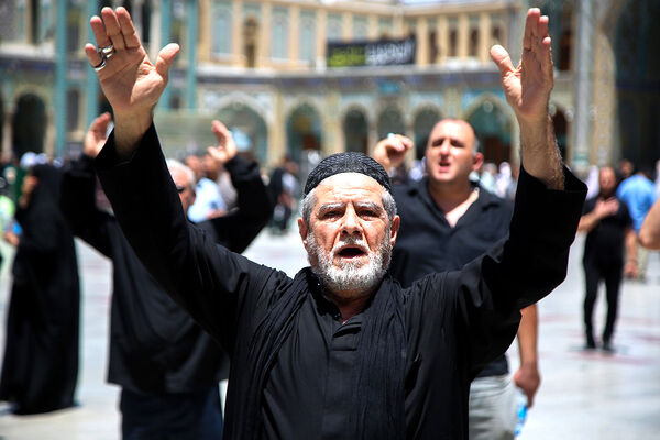 عرض تسلیت دسته‌های عزاداری سالروز شهادت امام باقر(ع) به کریمه اهل بیت