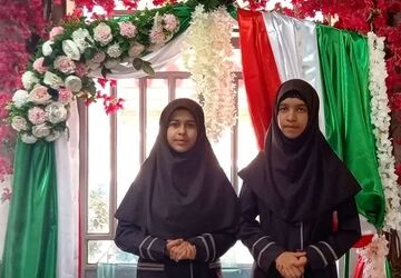 نواخته شدن «زنگ مهر» در مدرسه شاهد نسیم سبحان