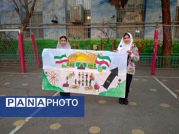 رونمایی از  تابلوی اتحاد دانش‌آموزی در دبستان آزادی