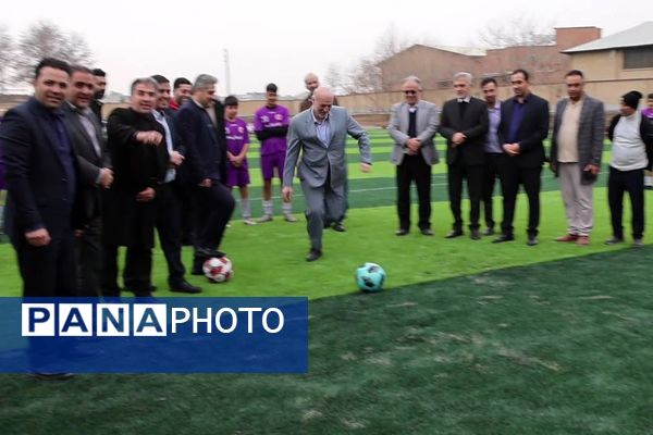 آیین افتتاحیه زمین ورزشی چمن مصنوعی اورین