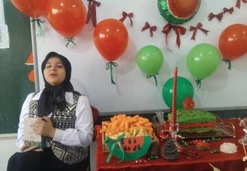 هنرنمایی دانش‌آموزان آموزشگاه دکتر رزمی ناحیه دو شهرری به مناسبت شب یلدا 