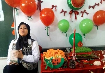 هنرنمایی دانش‌آموزان آموزشگاه دکتر رزمی ناحیه دو شهرری به مناسبت شب یلدا 