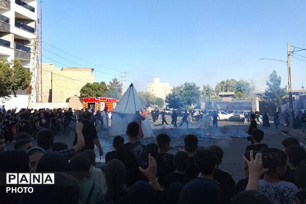بازسازی خیمه گاه شهدای کربلا در شهرک گلشهر چهاردانگه