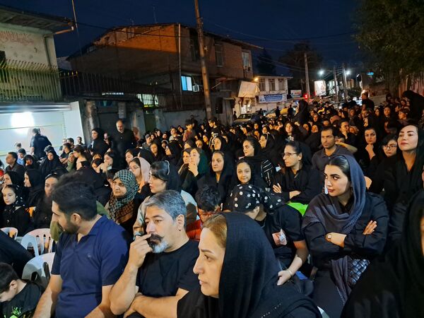 آیین خیمه سوزان در مسجد ابوالفضل قائمشهر