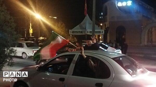 رژه ماشینی در بلوار فضل نیشابور 