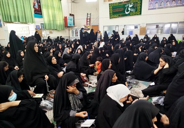 مراسم عاشورای حسینی در مسجد شهدای گمنام نیشابور 