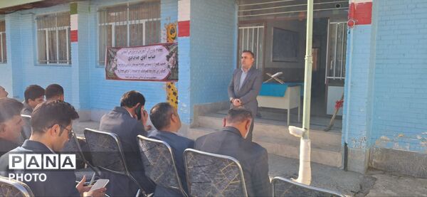 آیین کلنگ‌زنی مدرسه فرهنگ در چم‌خلیفه سامان