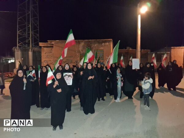 مراسم چهلم رهبر شهید و کودکان میناب