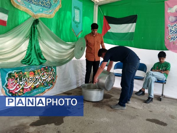 موکب دبیرستان ناصر در آموزش  و پرورش ناحیه ۷