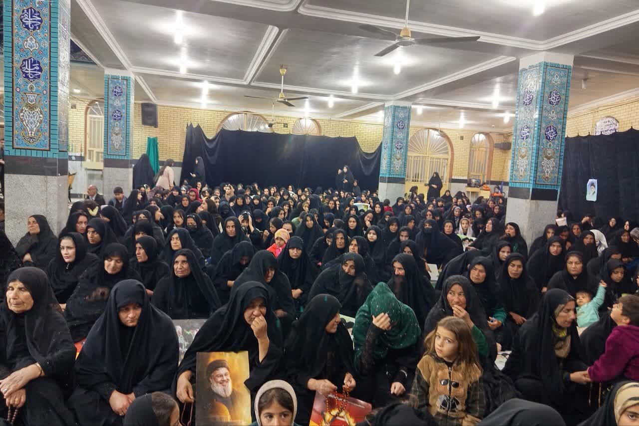 اجتماع بزرگ مردم قلعه رئیسی در پی شهادت رهبر معظم انقلاب 