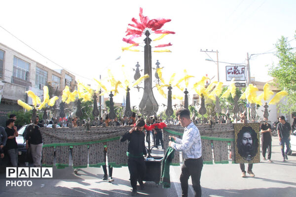 امامزاده جعفر یزد میزبان دسته عزای عزادارن شهادت امام صادق (ع)