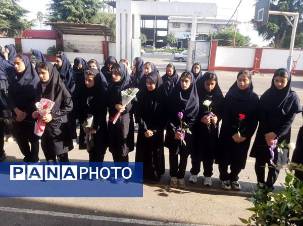 مانور بازگشایی مدارس عباس آباد 